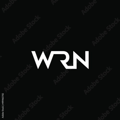 WRN letter initial logo vector icon illustration