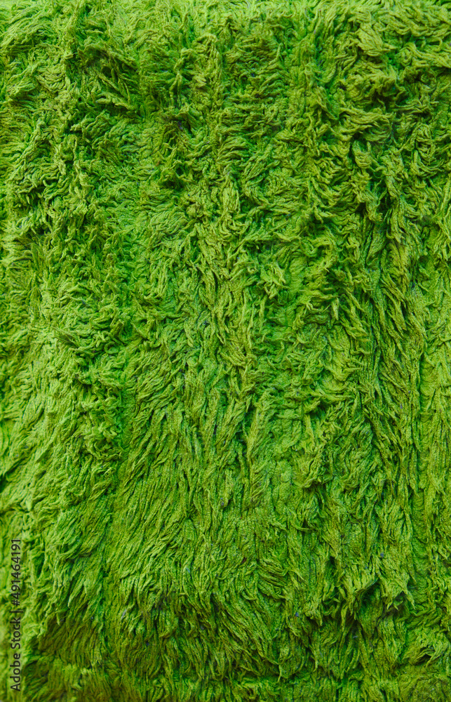 fabric texture of green color background fabric texture of green color background