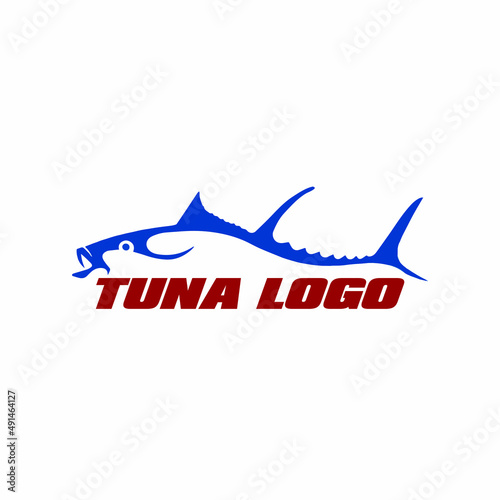 Elegant Tuna Fish Vector Logo 