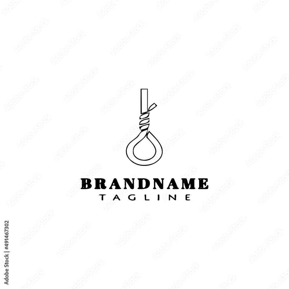 gallows logo cartoon icon design template black isolated vector illustration gallows logo cartoon icon design template black isolated vector illustration
