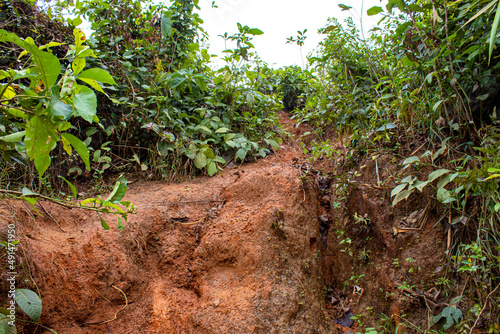 So called grand canyon of Bengal, Gangani, Garhbeta of West Bengal in India photo