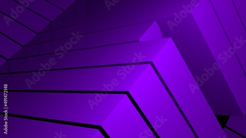 Abstract magenta design. Minimal purple background. Minimal design. 3D illustration.