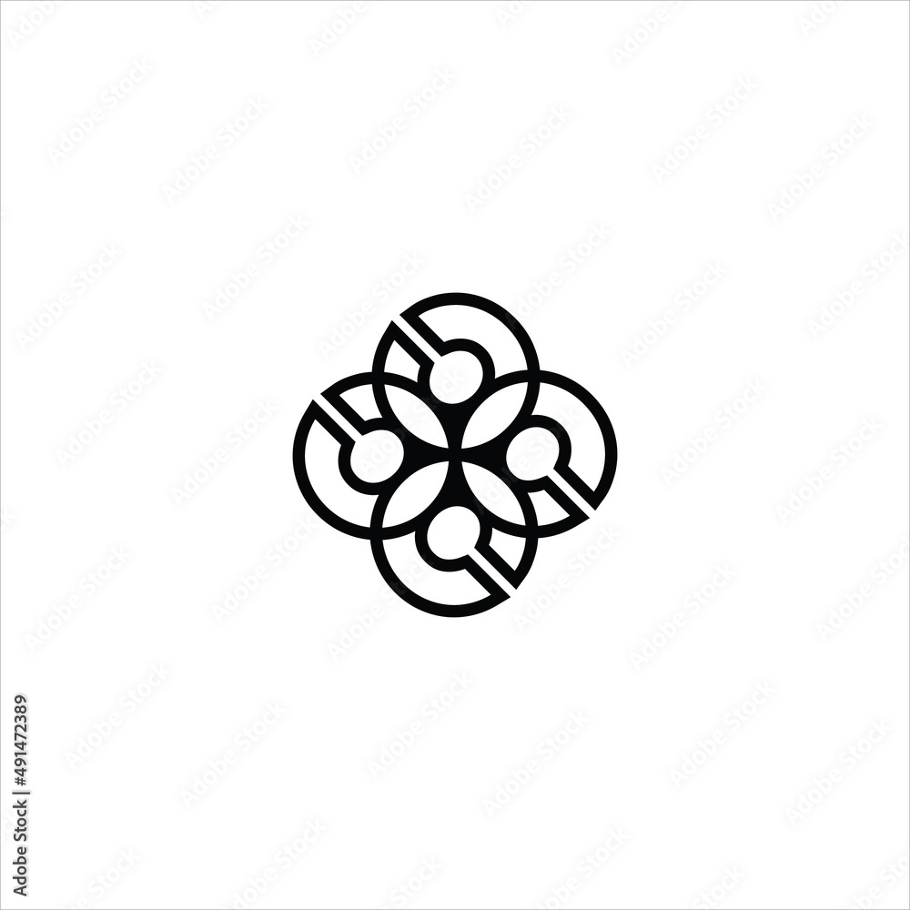 letter c logo vector line template letter c logo vector line template