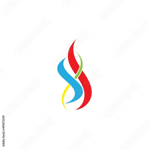 Fire flame vector illustration design template