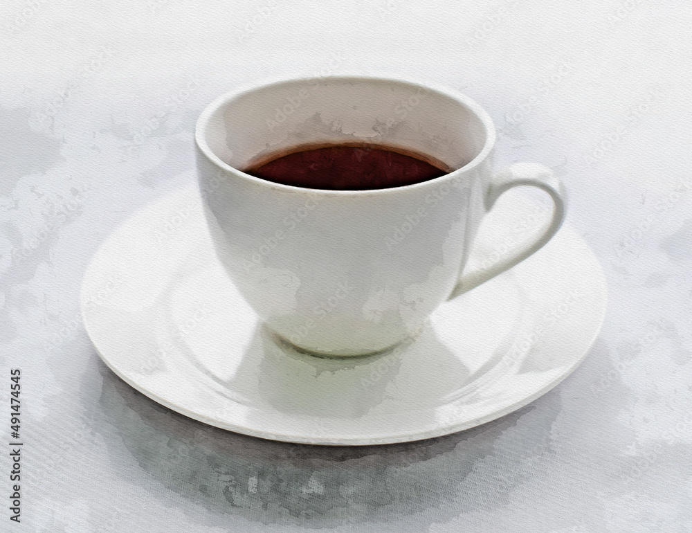 a cup of coffee, isolate on white background a cup of coffee, isolate on white background