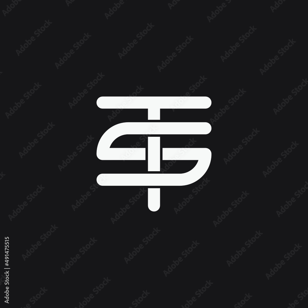 TS monigram design logo template. TS monigram design logo template.