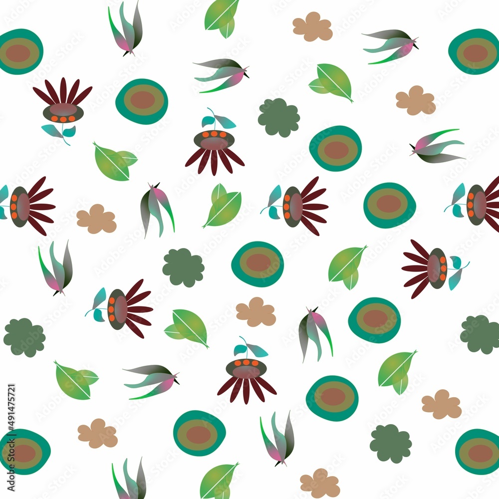 Obraz premium Pattern Botanical Design