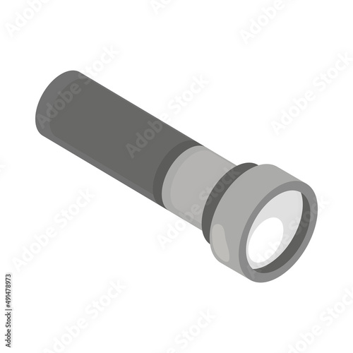 flashlight icon isometric