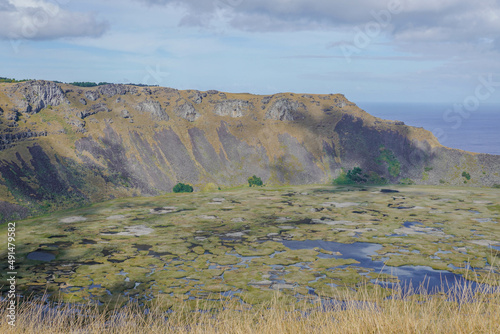 inside of orongo volcano