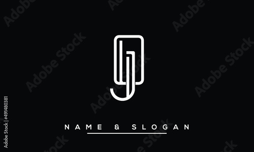 JO,  OJ,  J,  O   Abstract Letters Logo Monogram