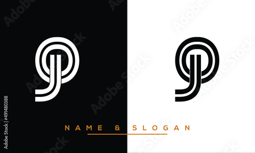 JO,  OJ,  J,  O   Abstract Letters Logo Monogram
