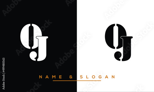 JO,  OJ,  J,  O   Abstract Letters Logo Monogram