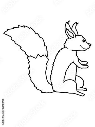 Niedliches Eichhörnchen Comic 