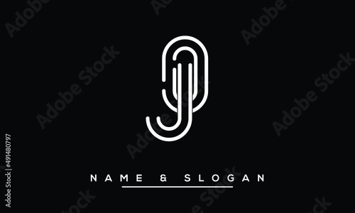 JO,  OJ,  J,  O   Abstract Letters Logo Monogram