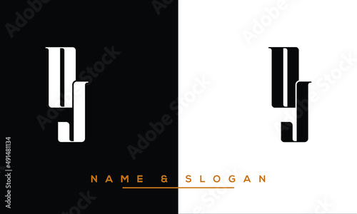 JO,  OJ,  J,  O   Abstract Letters Logo Monogram