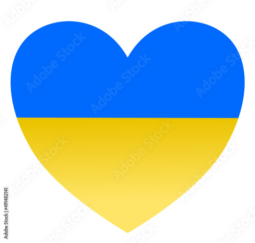 Ukraine flag in heart shape. Free Download Ukraine flag in heart shape. - GFXLoad