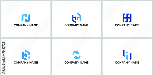 Abstract Letter H Logo Template Vector. Alphabet Logo Concept