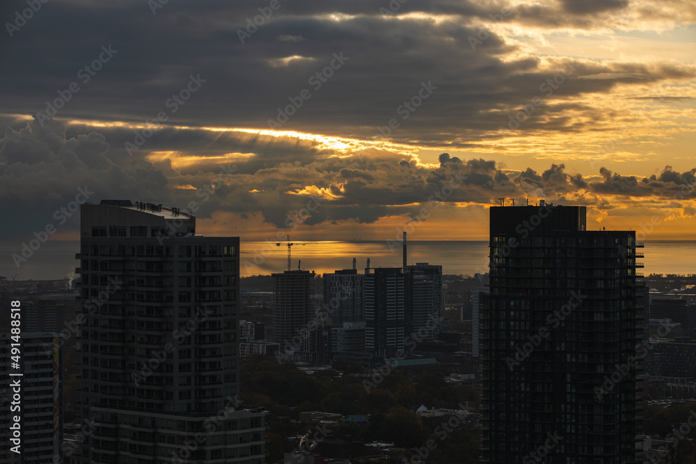 Obraz premium Toronto downtown sunset