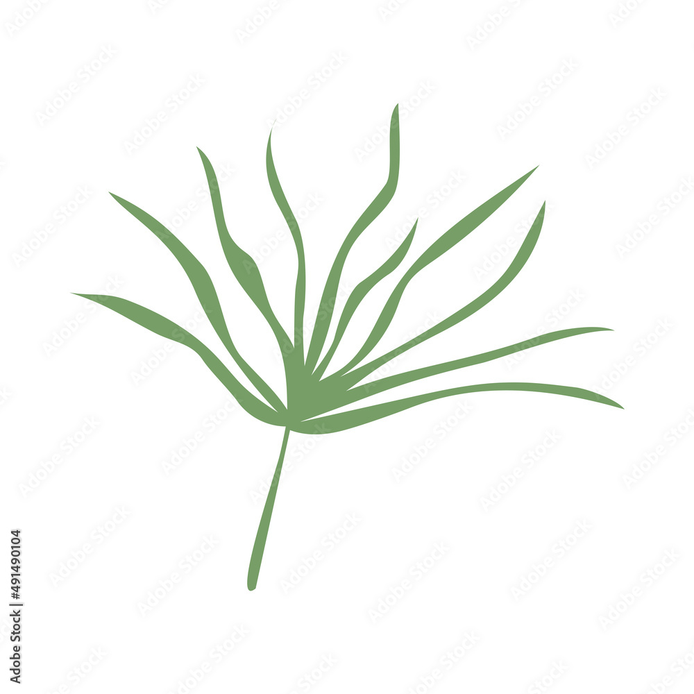 simple leaves, leaf graphic green color