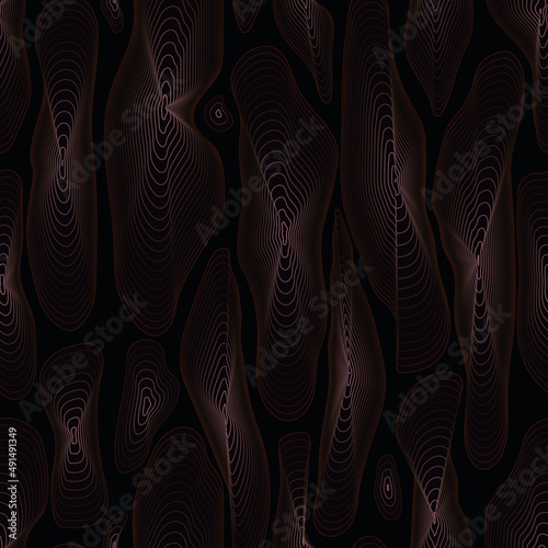 Tree Bark Redwood Seamless Vector Ornament