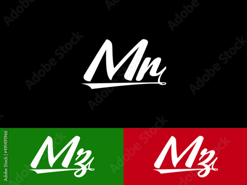 Premium MR m&r Signature Letter Logo, Abstract Handwritten mr Signature Logo Design