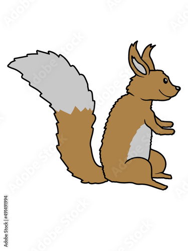 Comic Niedliches Eichhörnchen 