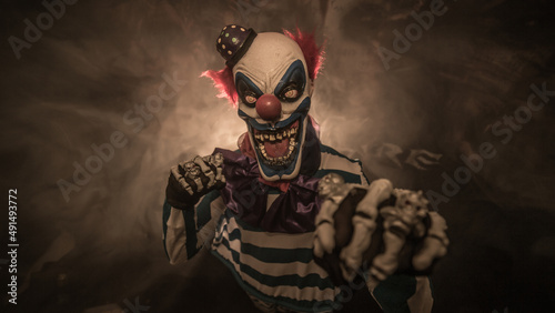 Cuadro en lienzo scary clown