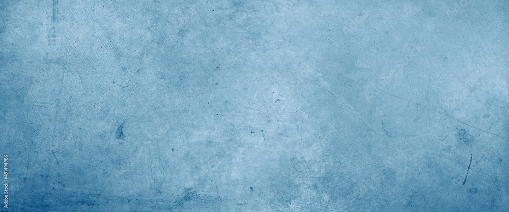 Fototapeta premium Close-up of blue textured concrete background 