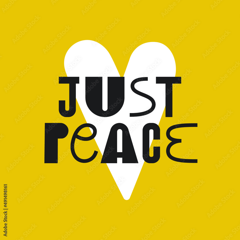 Vector poster with text say no to war Vector poster with text say no to war