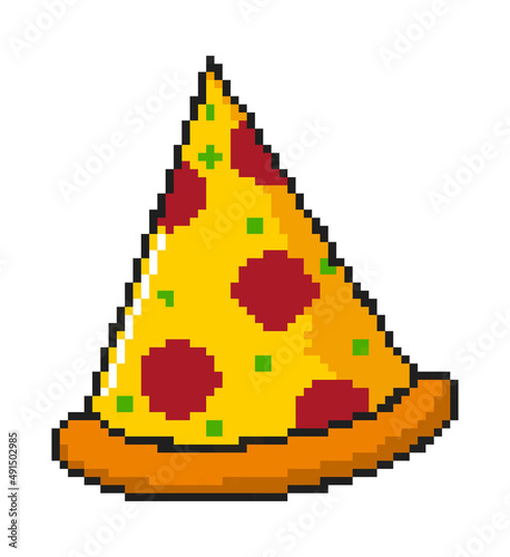 pizza pixel icon