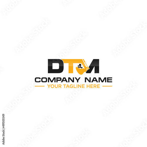 DTM Contruction Logo Design