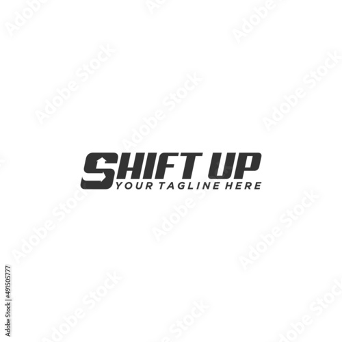 SU Initial Up Logo Sign Vector Design