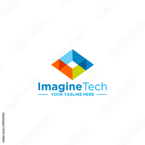 Free Download Polygon Tech Logo Sign Design  - GFXLoad