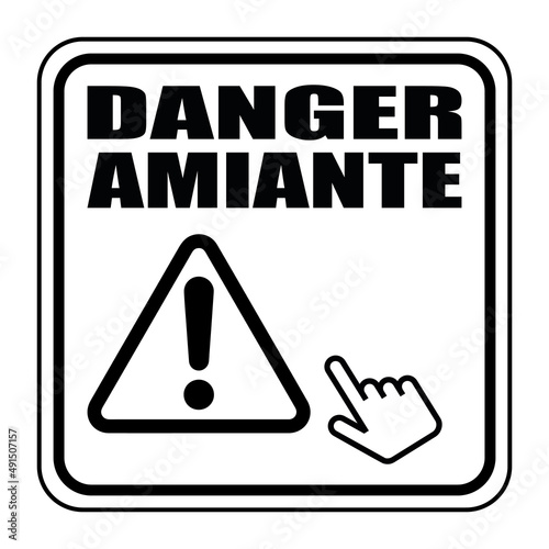 Logo danger amiante.