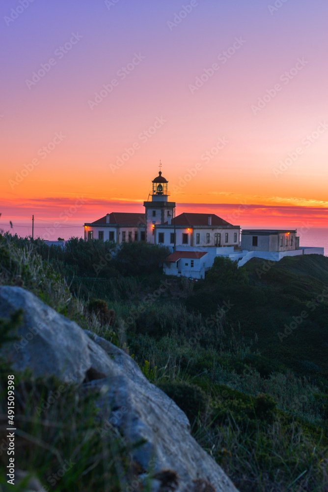 Sonnenuntergang am Cabo Mondego-Figueira da Foz, Portugal