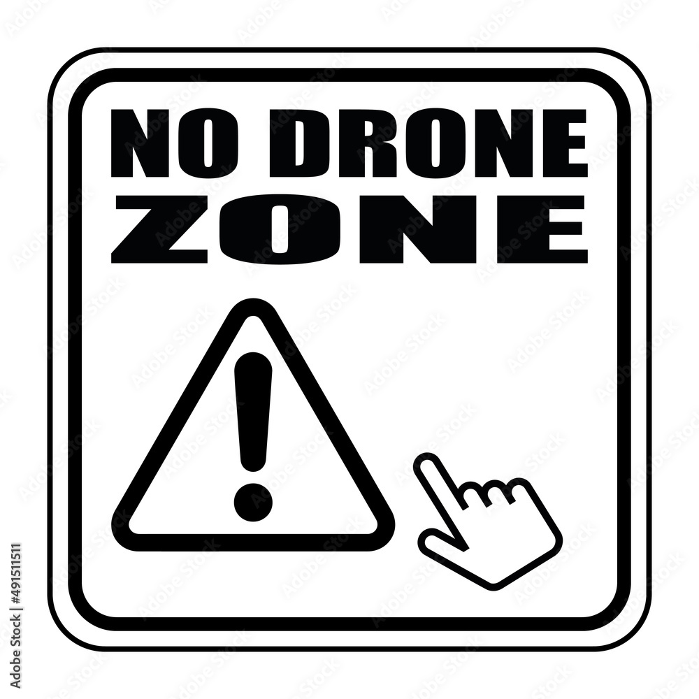 Logo no drone zone.