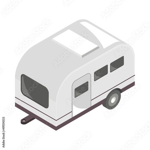 camping trailer icon