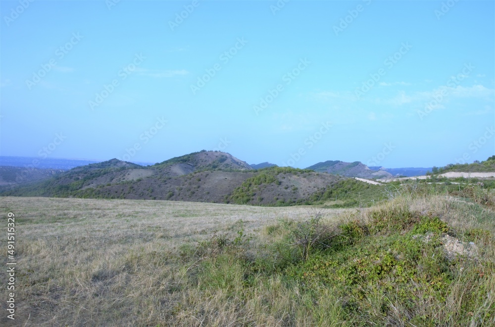 Fototapeta premium calm landscape of mountains and hills, nature. Travel concept