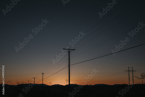 Power cables in New Mexico  2. © Dima