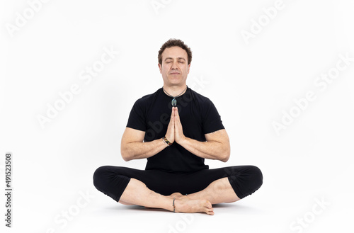 acroyoga in white background