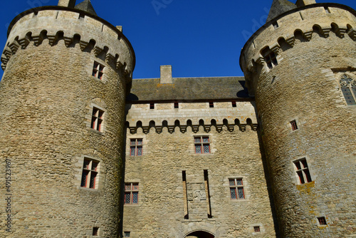 Sarzeau, France - june 6 2021 : the Suscinio castle built in the 13th photo