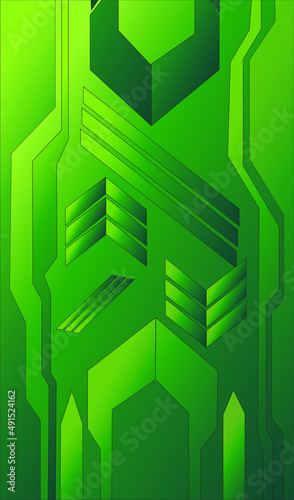 Green circuit board background