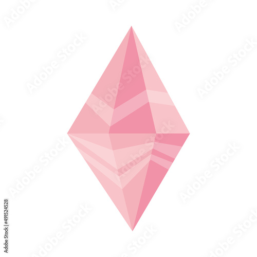 healing crystal vector icon