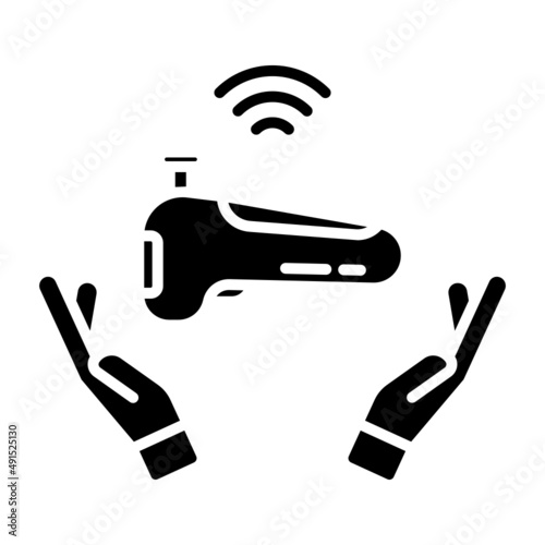 hand and controller gamepad