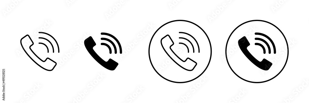 Call icons set. telephone sign and symbol. phone icon. contact us Call icons set. telephone sign and symbol. phone icon. contact us