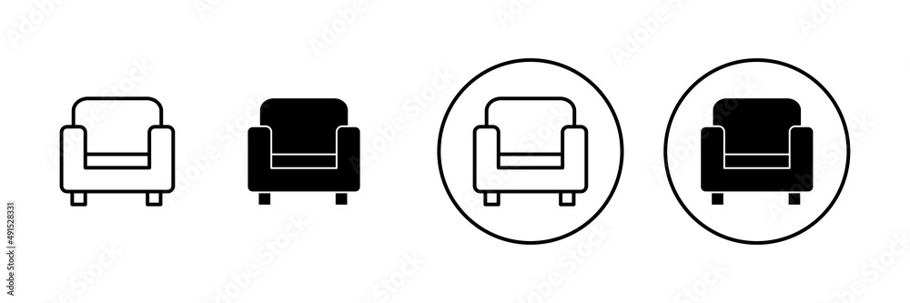 Sofa icons set. sofa sign and symbol. furniture icon Sofa icons set. sofa sign and symbol. furniture icon