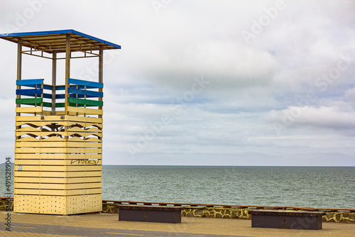 lifeguard tower on the beach