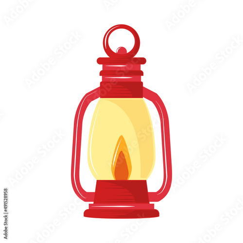 kerosene lamp flame