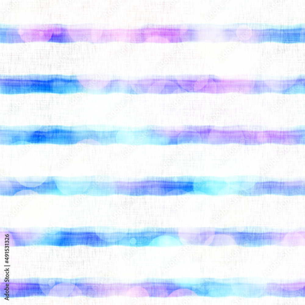 Seamless seventies tie dye stripe bokeh texture. Hippie summer wavy striped repeat background with ink dyed effect. Seamless seventies tie dye stripe bokeh texture. Hippie summer wavy striped repeat background with ink dyed effect.