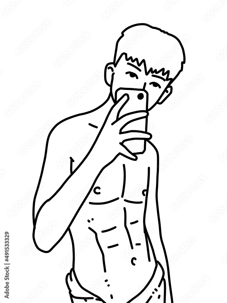 black and white of man cartoon on white background black and white of man cartoon on white background